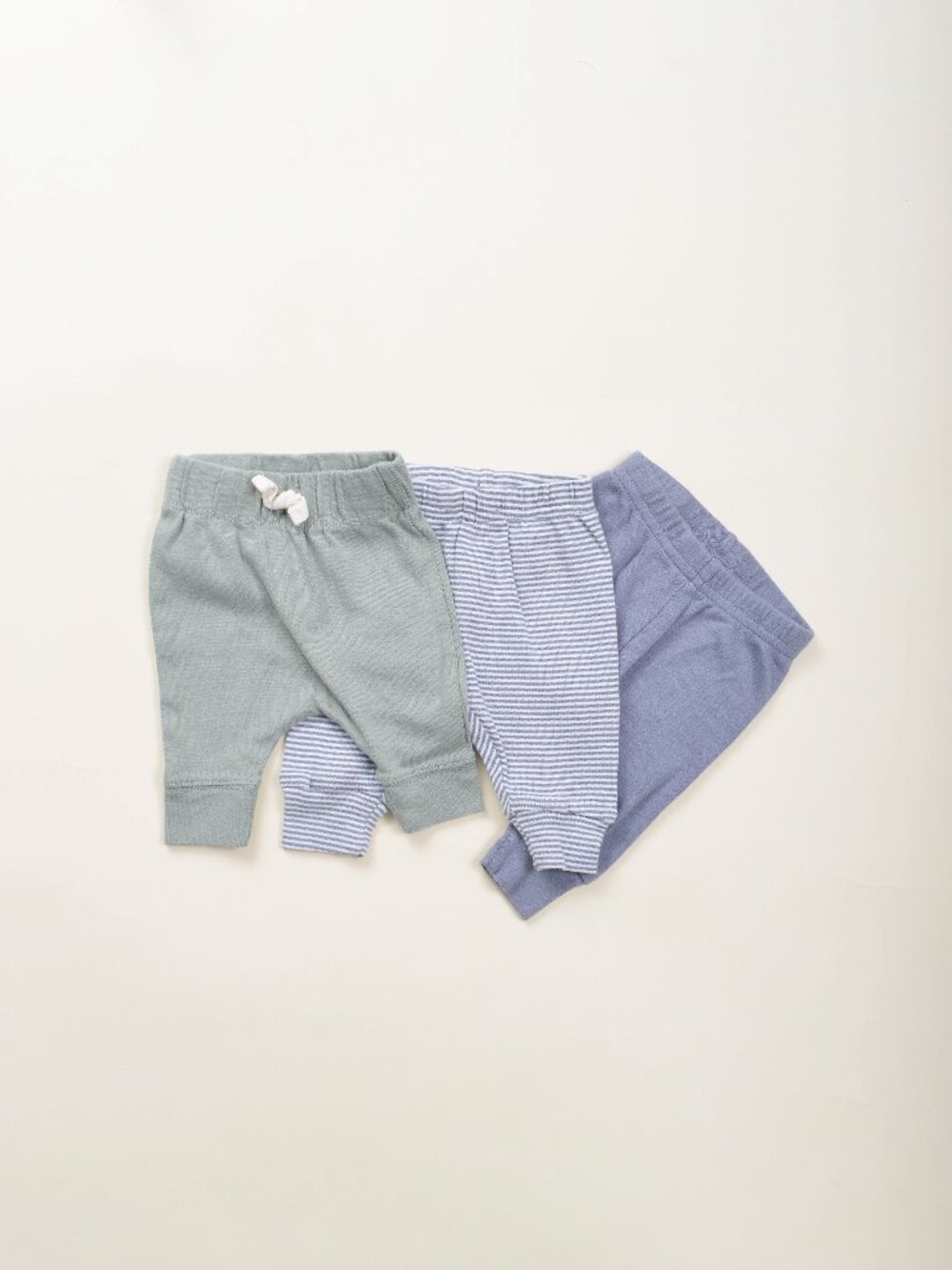 Carters Cotton Knit Baby Pants Newborn Bundle of 3